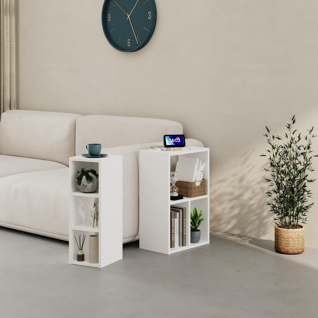 Decortieliving - Combayn Small Low Standing Bookcase – Modular Storage Unit
