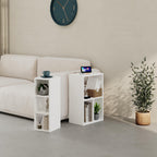 Decortieliving - Combayn Small Low Standing Bookcase – Modular Storage Unit