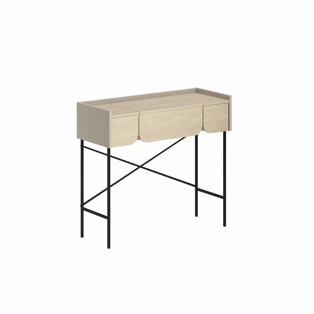 Decortieliving - Terra Dressing Table with Mirror and 2 Drawers