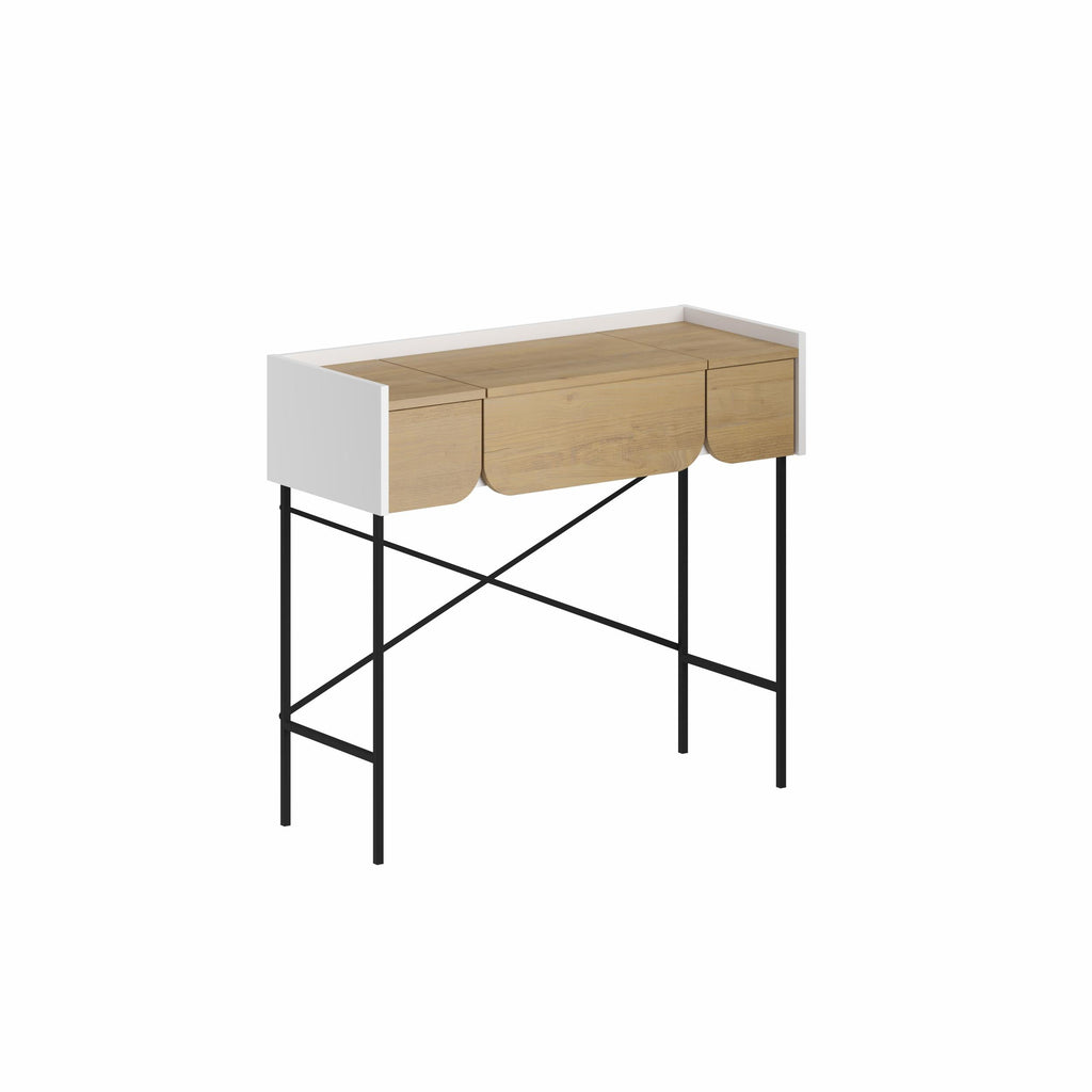 Decortieliving - Terra Dressing Table with Mirror and 2 Drawers