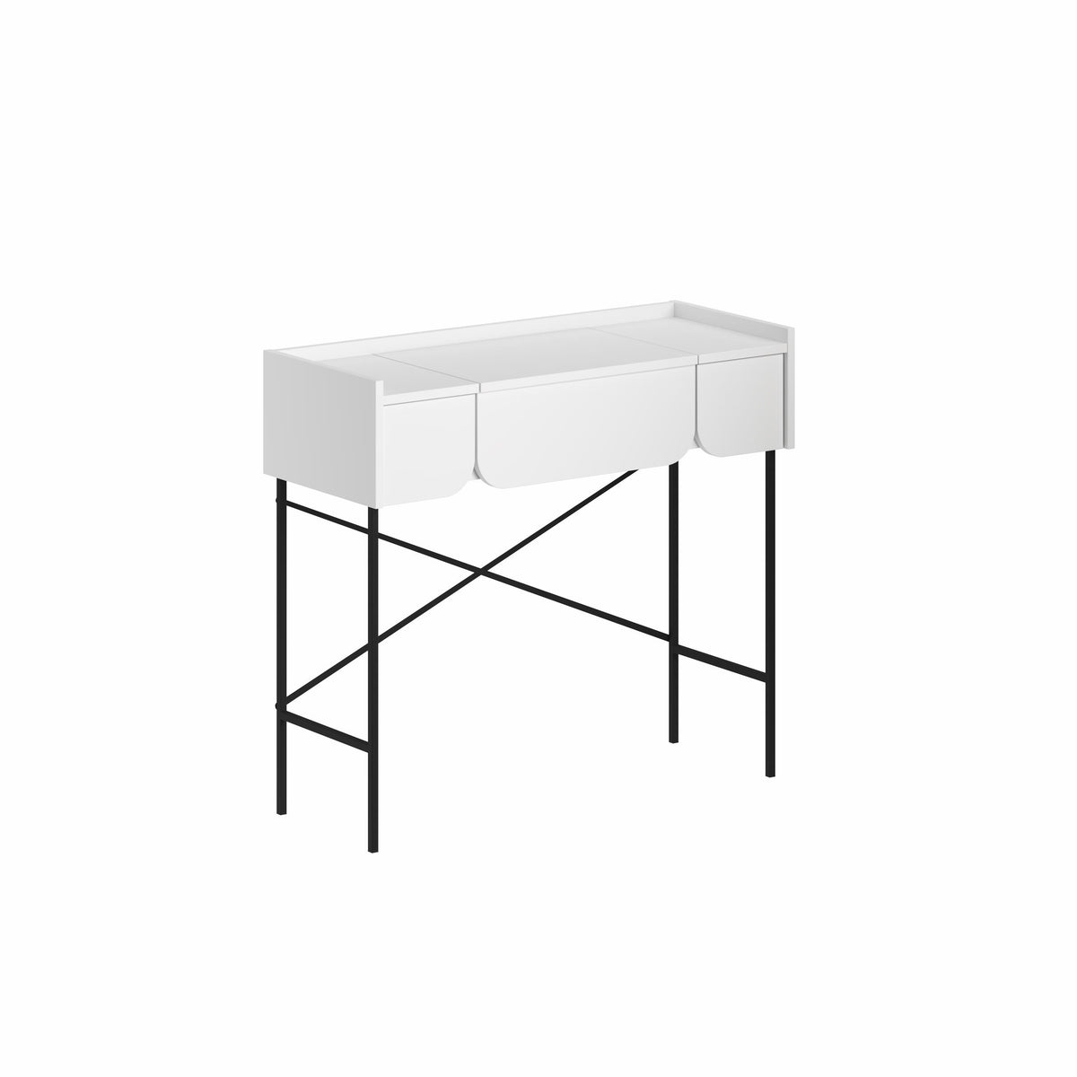 Decortieliving - Terra Dressing Table with Mirror and 2 Drawers