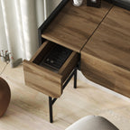 Decortieliving - Terra Dressing Table with Mirror and 2 Drawers