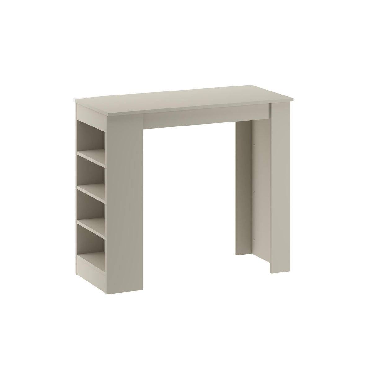 Decortieliving - Swallow Modern Kitchen Bar Table – Dining Table with Storage Shelves