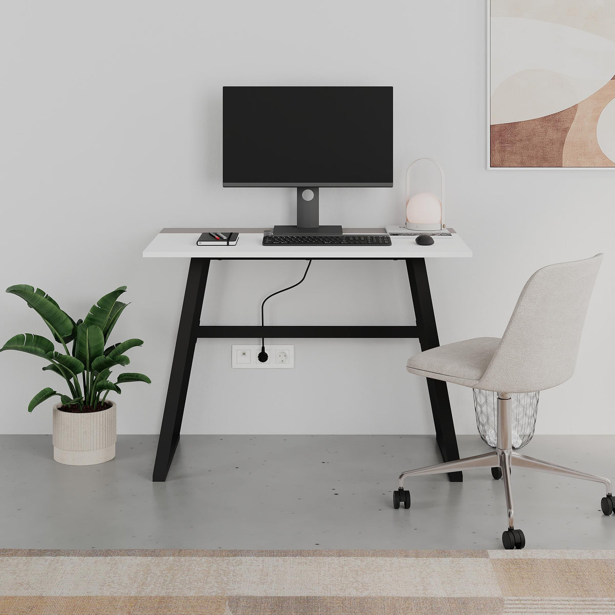 Decortieliving - Kemre Study Desk – Modern Home Office Desk