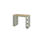 Decortieliving - Colmar Study Desk – 106 cm – Modern Desk with Storage Shelves