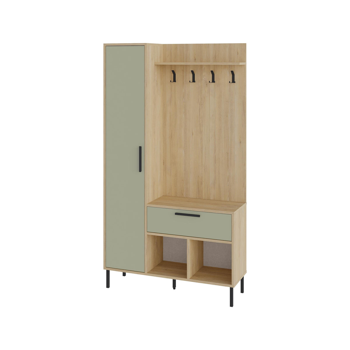 Decortieliving - Acton Hall Stand with Shoe Storage