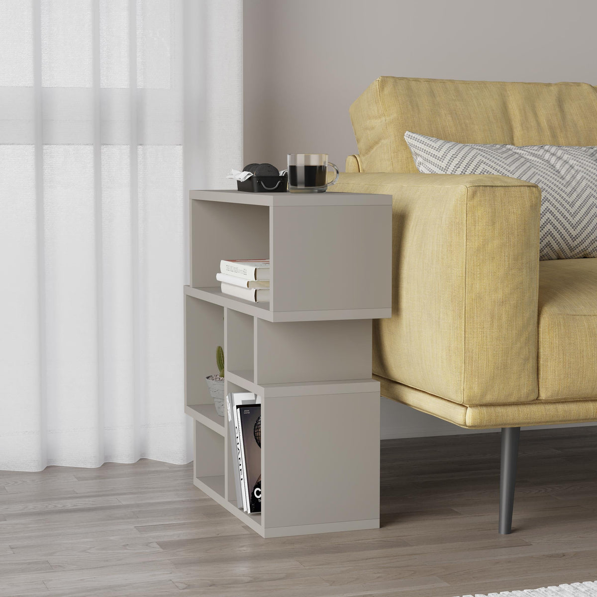 Decortieliving - Karma Modern Side End Table Multipurpose With Creativeness H 60.5cm