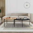 Decortieliving - Odelia Round and Oval Coffee Table Set