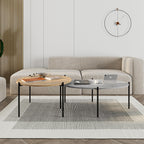 Decortieliving - Odelia Round and Oval Coffee Table Set