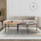 Decortieliving - Odelia Round and Oval Coffee Table Set