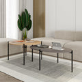 Decortieliving - Odelia Round and Oval Coffee Table Set