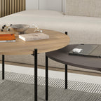 Decortieliving - Odelia Round and Oval Coffee Table Set