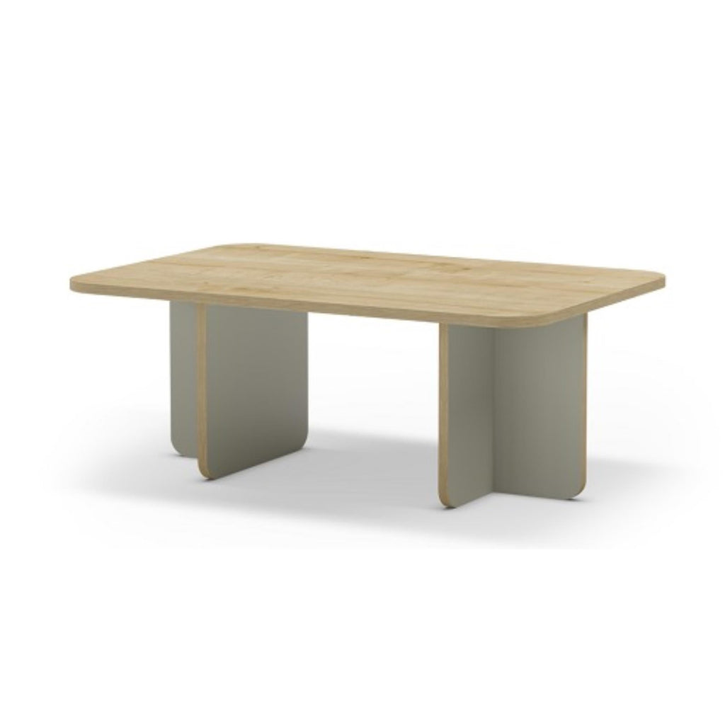 Decortieliving - Hillary Rectangular Coffee Table – 100 cm Modern Living Room Table