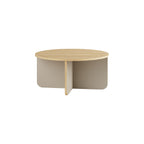 Decortieliving - Hillary Round Coffee Table – 80 cm Modern Living Room Table