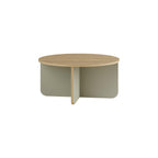 Decortieliving - Hillary Round Coffee Table – 80 cm Modern Living Room Table