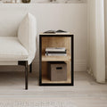 Decortieliving - Echo Side Table Single – Modern Sofa Side Table with Shelves