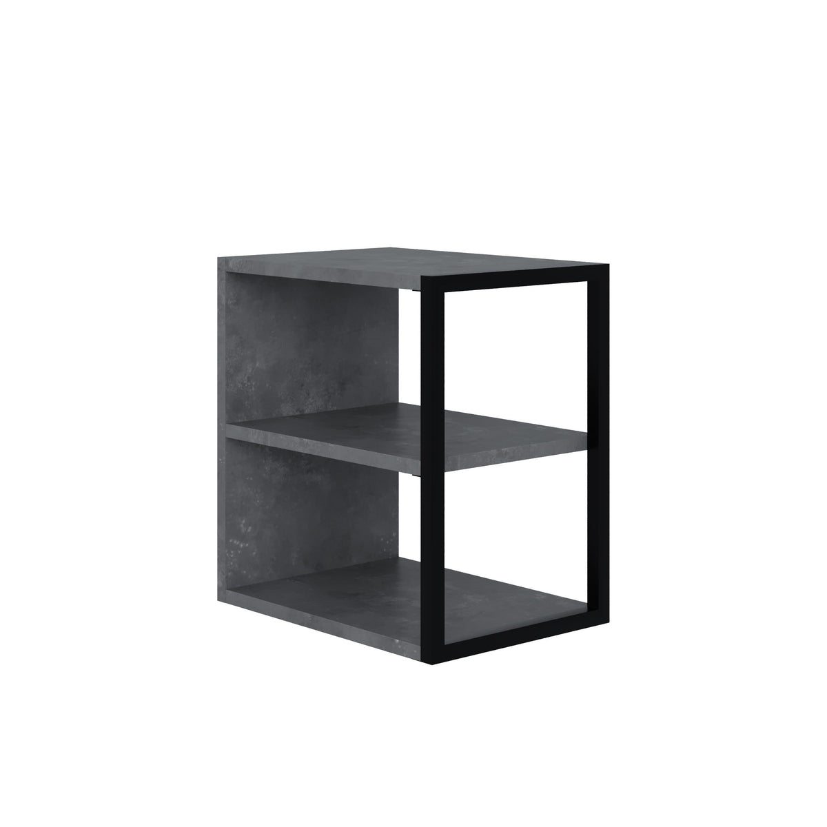 Decortieliving - Echo Side Table Single – Modern Sofa Side Table with Shelves