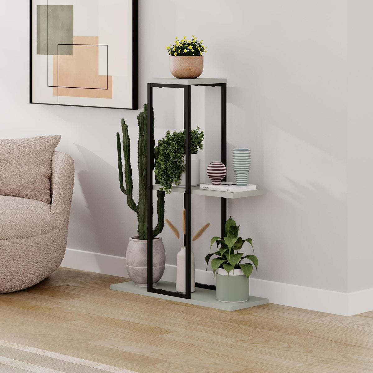 Decortieliving - Vetra Modern Plantstand Shelves
