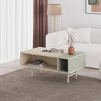 Decortieliving - Mona Modern Coffee Table with Open Storage
