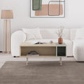 Decortieliving - Mona Modern Coffee Table with Open Storage
