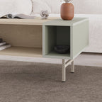 Decortieliving - Mona Modern Coffee Table with Open Storage