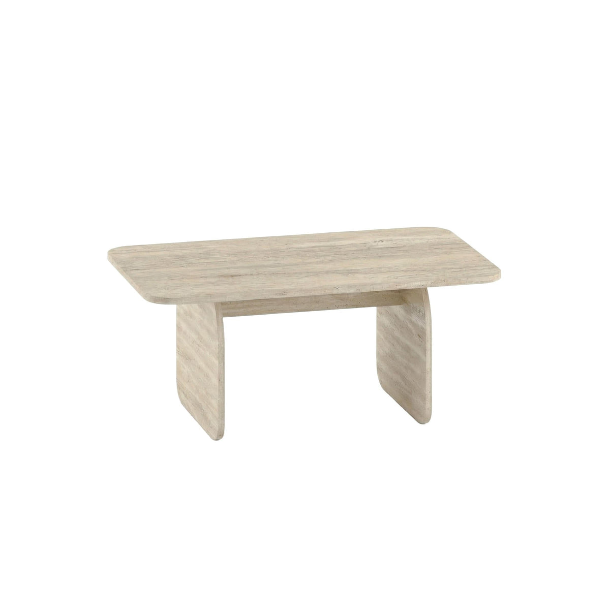 Decortieliving - Pietra Modern Radius Coffee Table - 60x100 cm