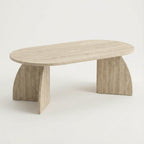 Decortieliving - Melina Oval Coffee Table 120 cm
