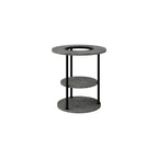 Decortieliving - Grova Round Side Table with Shelf