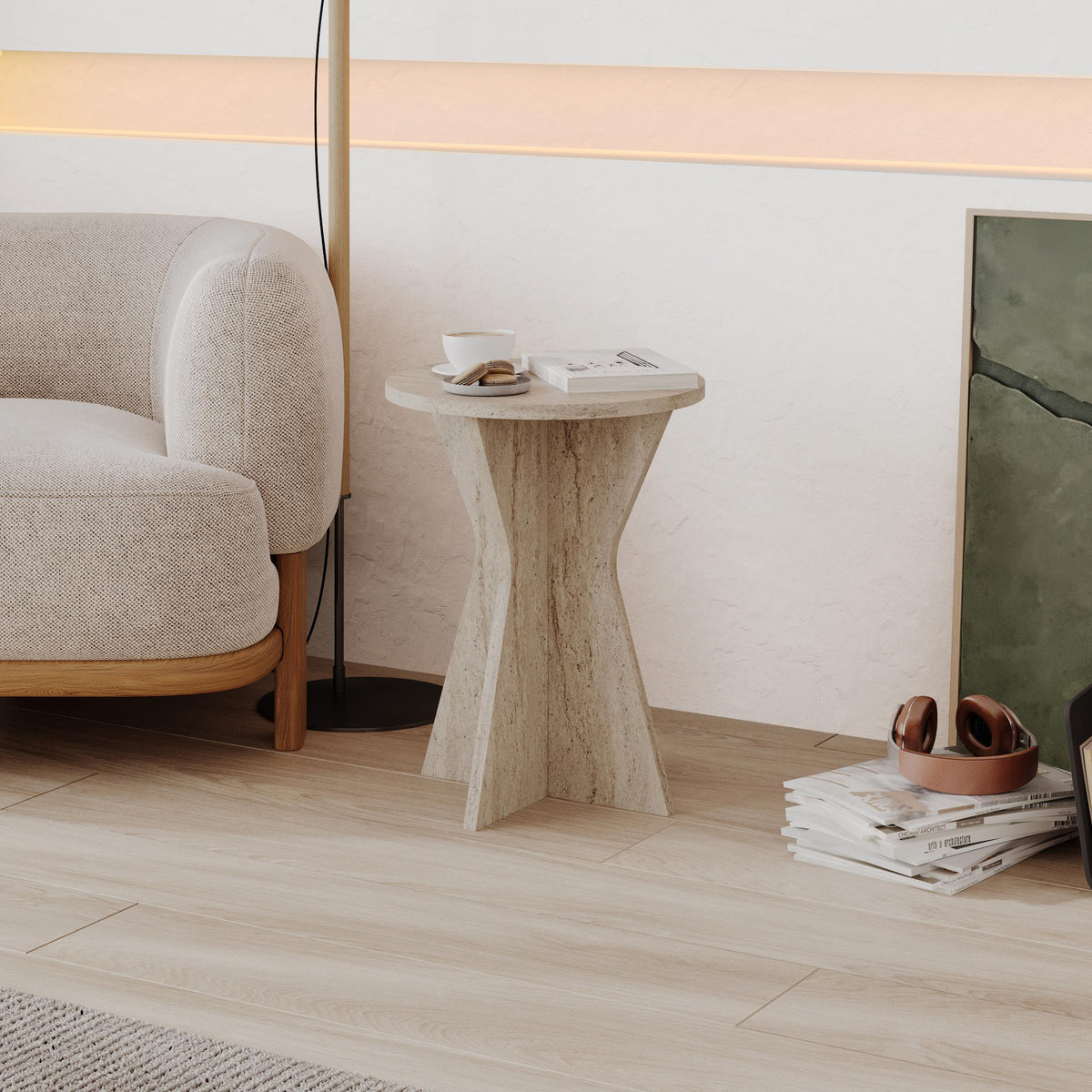 Decortieliving - Lisa Modern Side Table – Compact Accent Table
