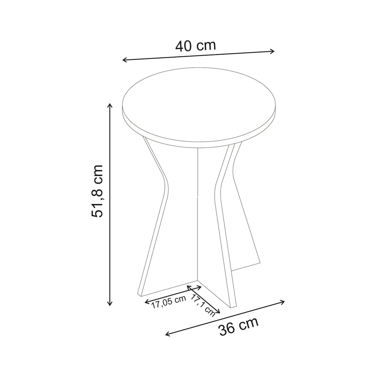 Decortieliving - Lisa Modern Side Table – Compact Accent Table