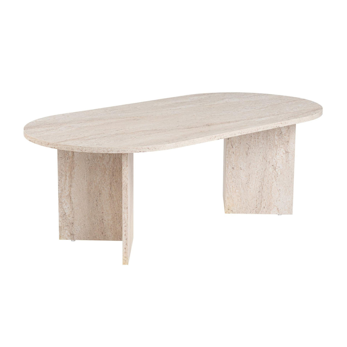 Decortieliving - Sable Oval Coffee Table 119 x 60 cm