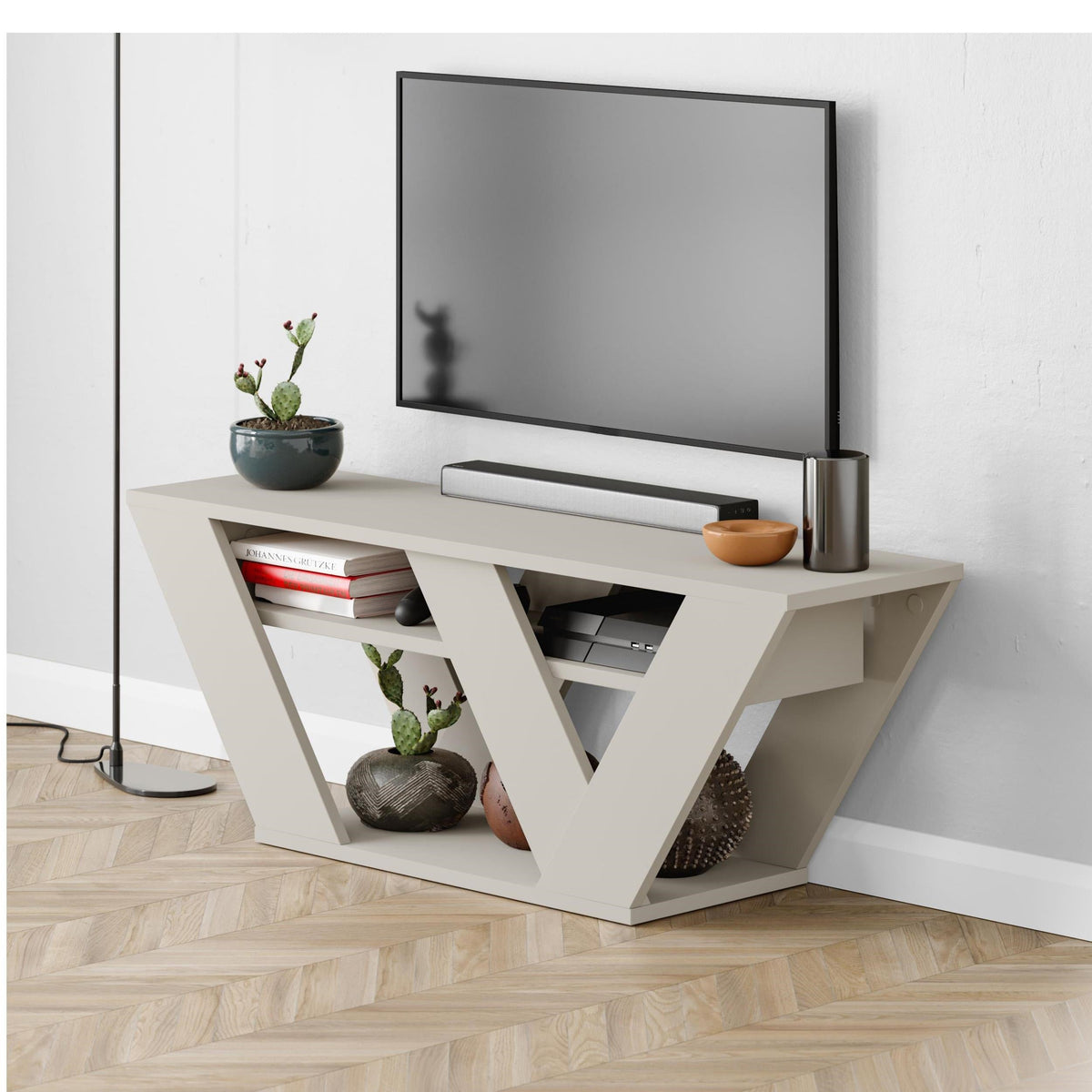 Decortieliving - Pipralla Modern TV Stand 110 cm