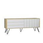Decortieliving - Picadilly Modern TV Stand Multimedia Centre With Storage Cabinet 139cm