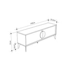 Decortieliving - Gora Modern TV Stand 140 cm Entertainment Unit