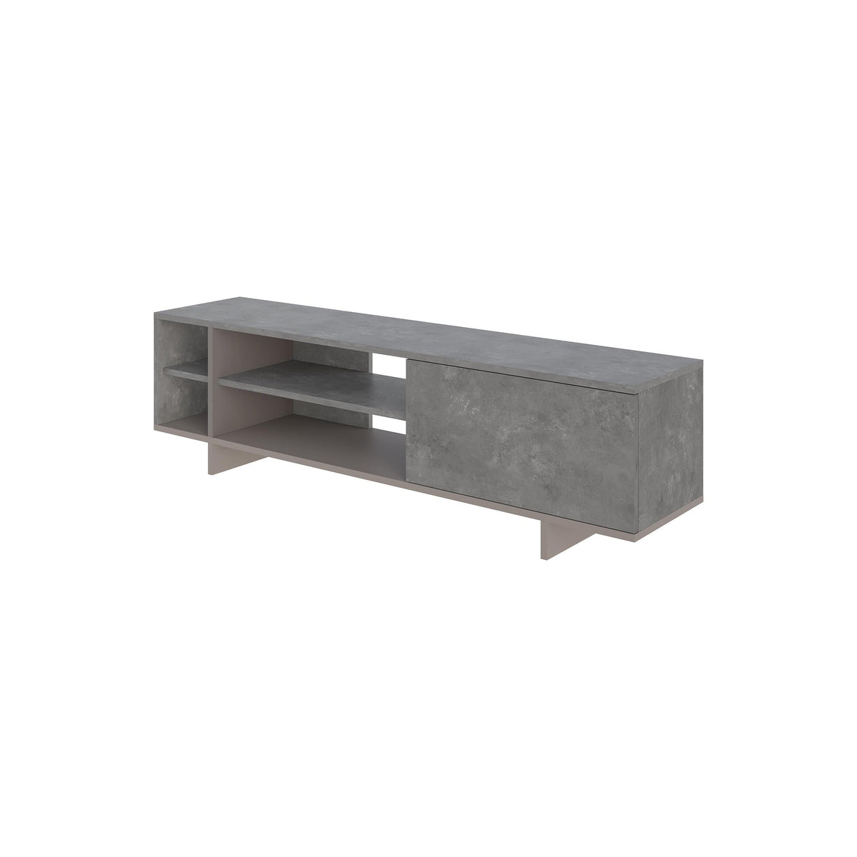 Decortieliving - Stockton TV Stand with Storage and Shelves