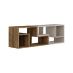 Decortieliving - Glis Corner TV Unit – Modern TV Stand with Adjustable Shelves