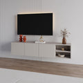 Decortieliving - Conrad TV Unit – 180 cm – 3 Soft Close Doors Wall Mounted Entertainment Centre