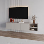 Decortieliving - Conrad TV Unit – 180 cm – 3 Soft Close Doors Wall Mounted Entertainment Centre