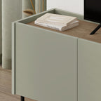 Decortieliving - Norm TV Unit 3 Doors Natural Oak-Sandstone 140 cm