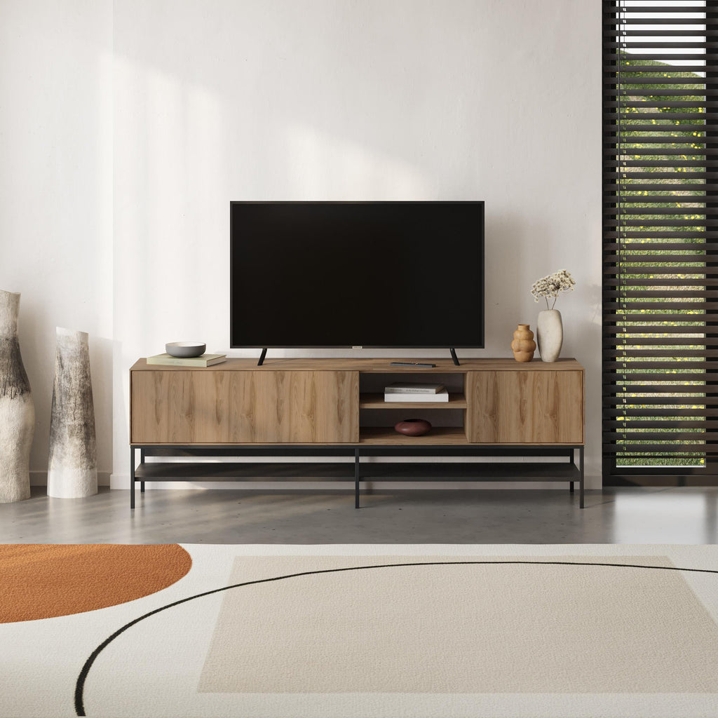 Decortieliving - Amira TV Unit – Modern TV Stand with Storage – Multiple Colours