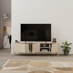Decortieliving - Vena Tv Unit 3 Doors-Open Shelves 180 cm