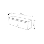 Decortieliving - Sunset Modern TV Low Board with Storage