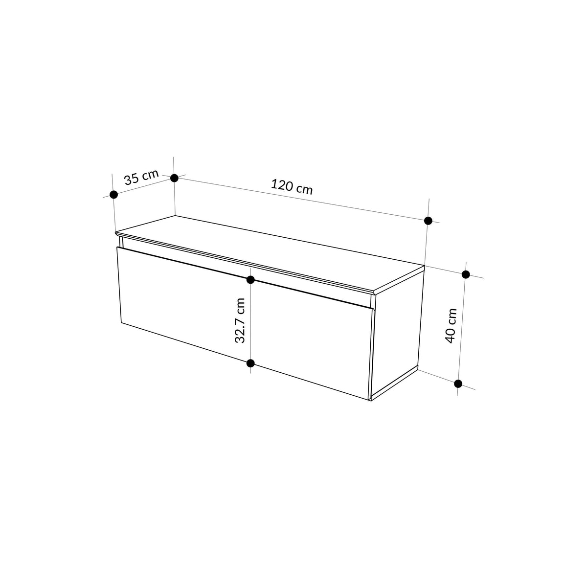 Decortieliving - Sunset Modern TV Low Board with Storage