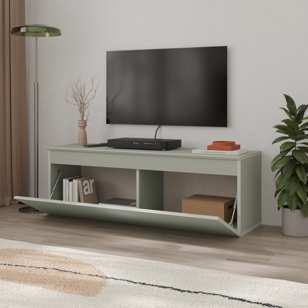 Decortieliving - Sunset Modern TV Low Board with Storage