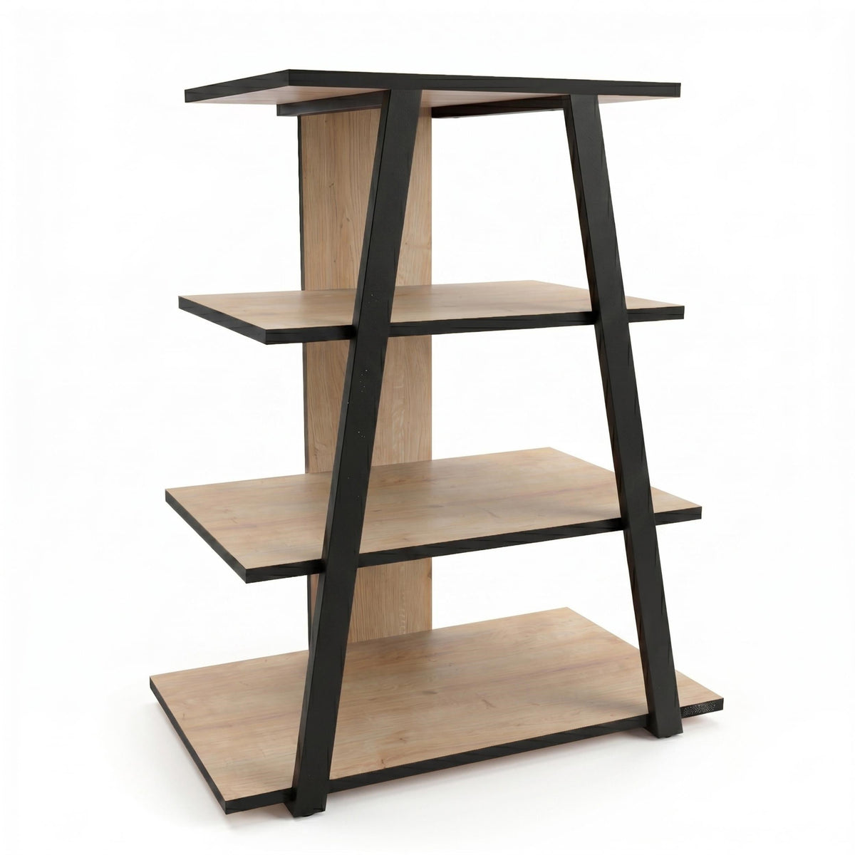 Decortieliving - Lyno Angled Mini TV Entertainment Unit with Open Shelves
