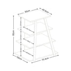Decortieliving - Lyno Angled Mini TV Entertainment Unit with Open Shelves