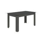Decortieliving - Tolmen Extendable Modern Dining Table – Anthracite - 140/190 cm