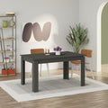 Decortieliving - Tolmen Extendable Dining Table – Anthracite - 120/170 cm Modern Dining Table