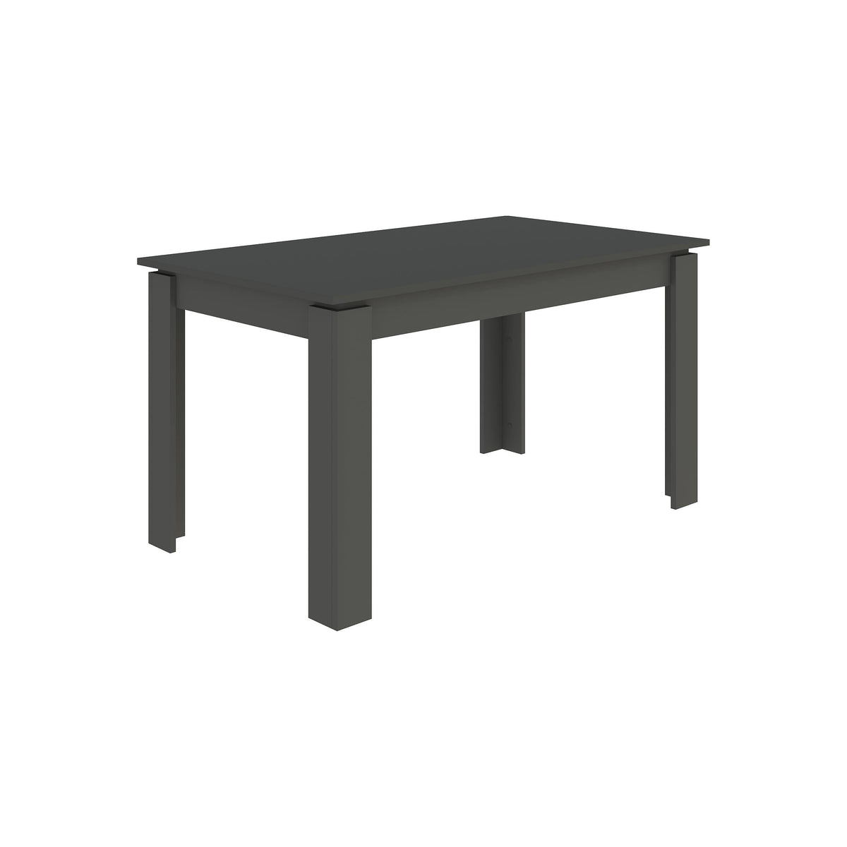 Decortieliving - Tolmen Extendable Dining Table – Anthracite - 120/170 cm Modern Dining Table