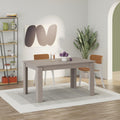 Decortieliving - Tolmen Extendable Dining Table – Light Mocha - 120/170 cm Modern Dining Table